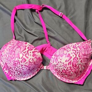 Victoria's Secret Fuchsia Leopard Bra